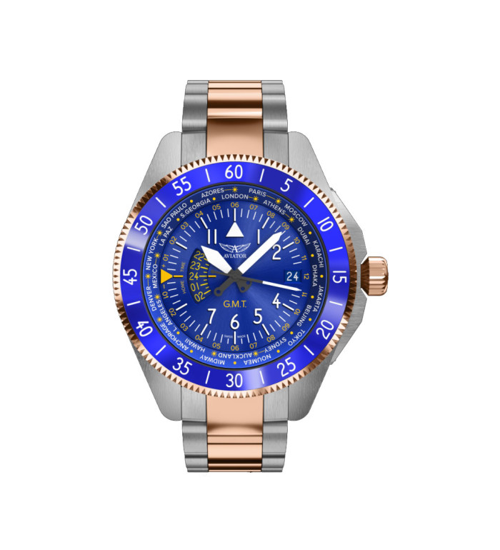 AVIATOR AIRACOBRA GMT 42.8MM V.1.37.3.308.5