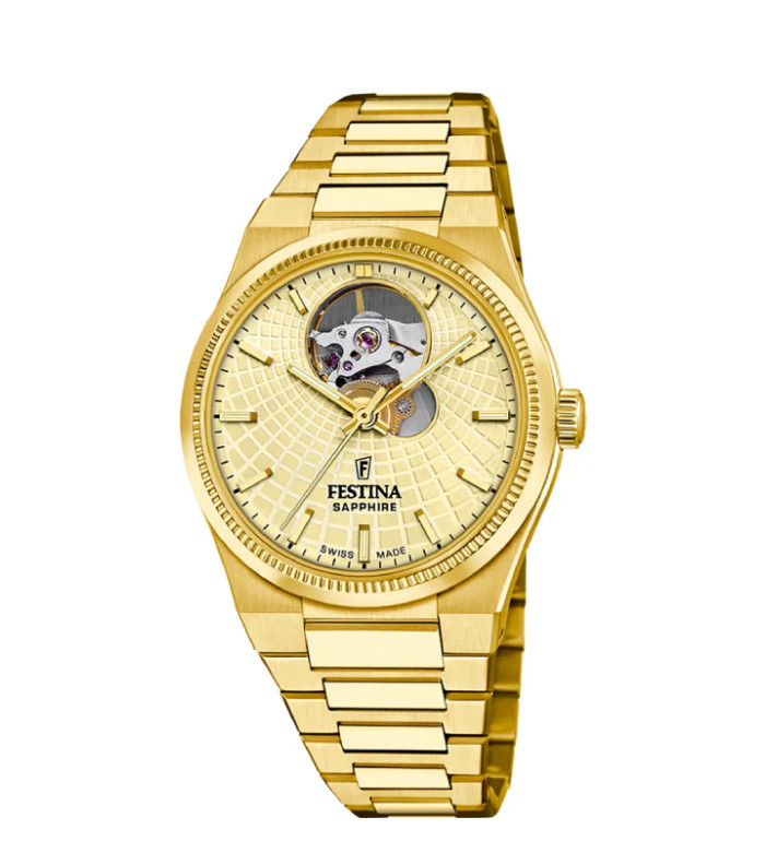 FESTINA SWISS MADE AUTOMATIC OPEN HEART 40MM F20064/2
