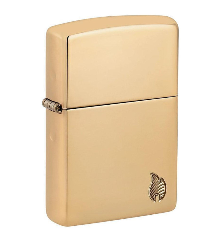 Zippo Armor® High Polish Brass Flame Design запалка