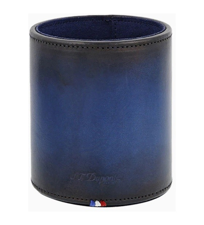 Поставка за пишещи S.T.Dupont Atelier Blue Leather PEN POT 7108