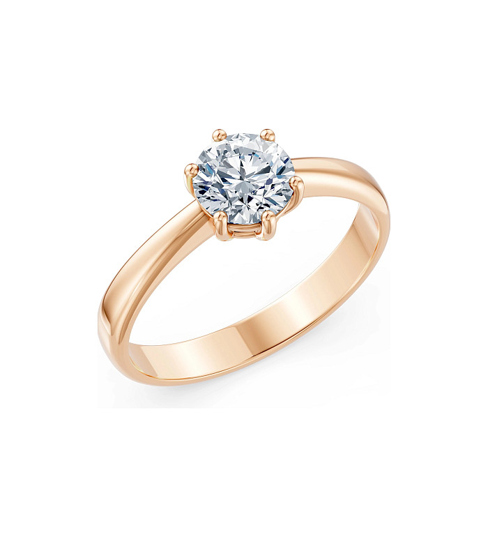 Cara пръстен с диамант 1.00 ct GIA сертификат – ЗЛАТНО БИЖУ 14К K101-10151R(6.5)/14K