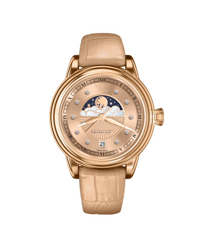 AVIATOR DOUGLAS MOONFLIGHT DIAMONDS 36MM V.1.33.2.383.4
