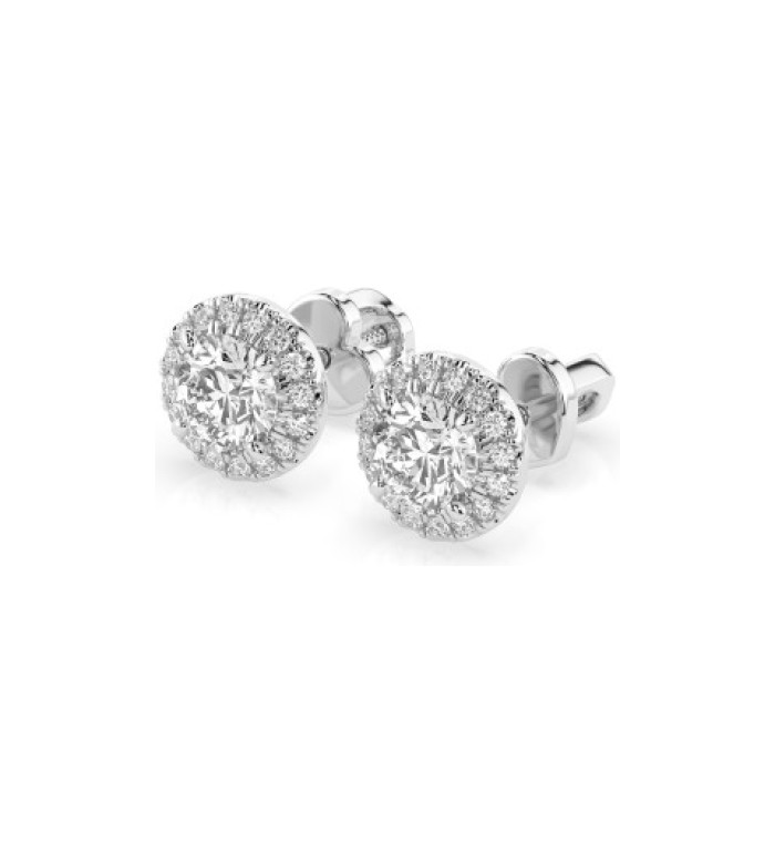 Cara обеци с диаманти 1.00+0.19 ct GIA сертификат K102-10095W