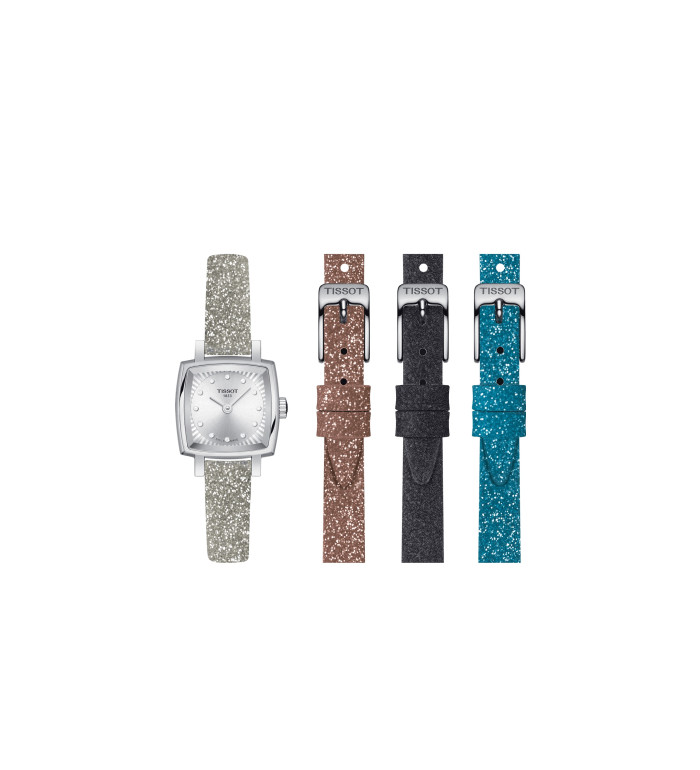 TISSOT LOVELY SQUARE FESTIVE KIT QUARTZ 20X20MM LADIES WATCH T058.109.17.036.02