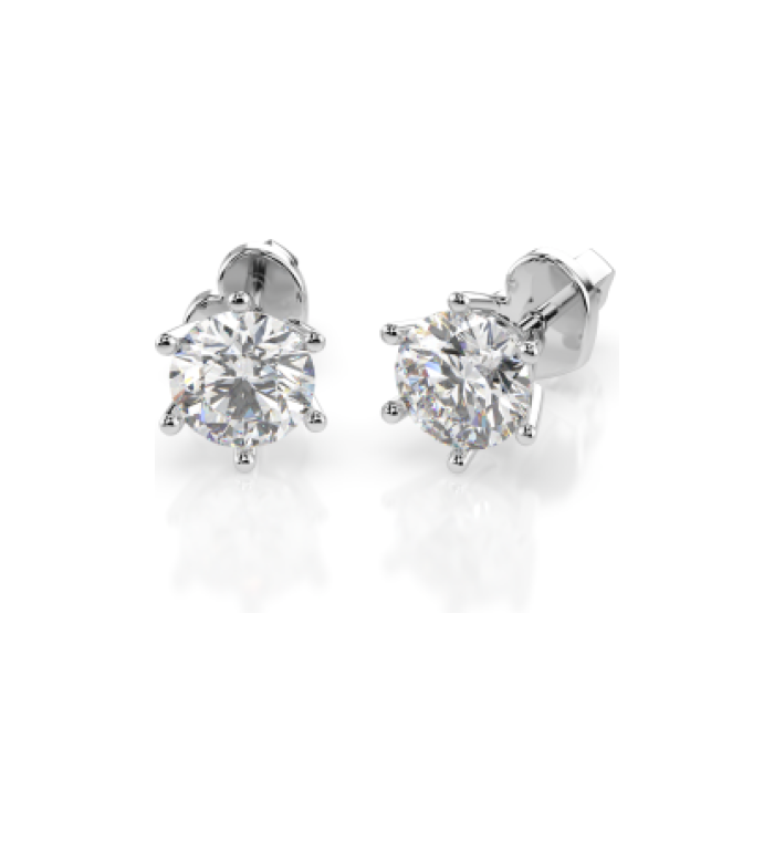 Cara обеци с диаманти 1.00 ct GIA сертификат K102-10151W