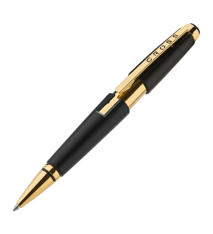 Cross Edge™ Matte Black Lacquer With Gold PVD Appointments ролер