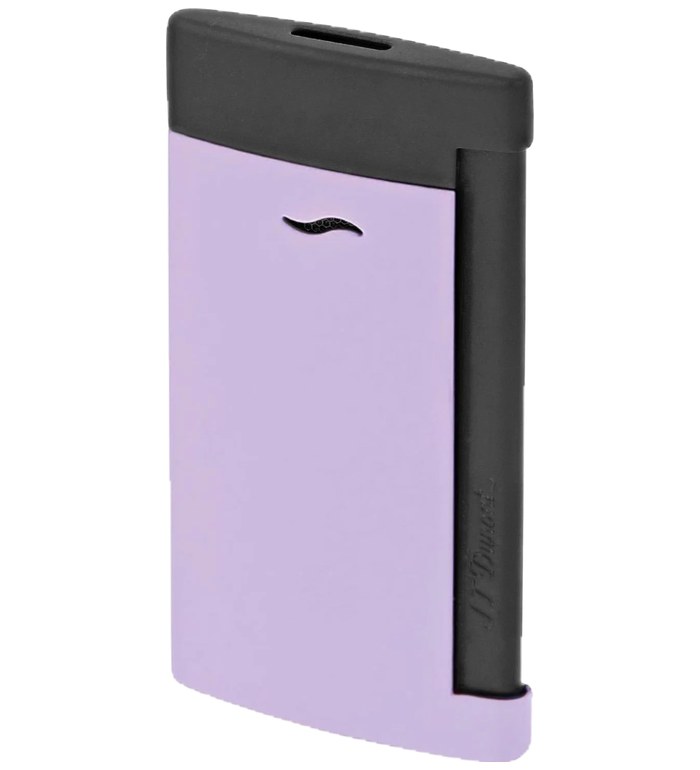 ЗАПАЛКА S.T.DUPONT SLIM 7 MATT BLACK AND LILAC LIGHTER 27762