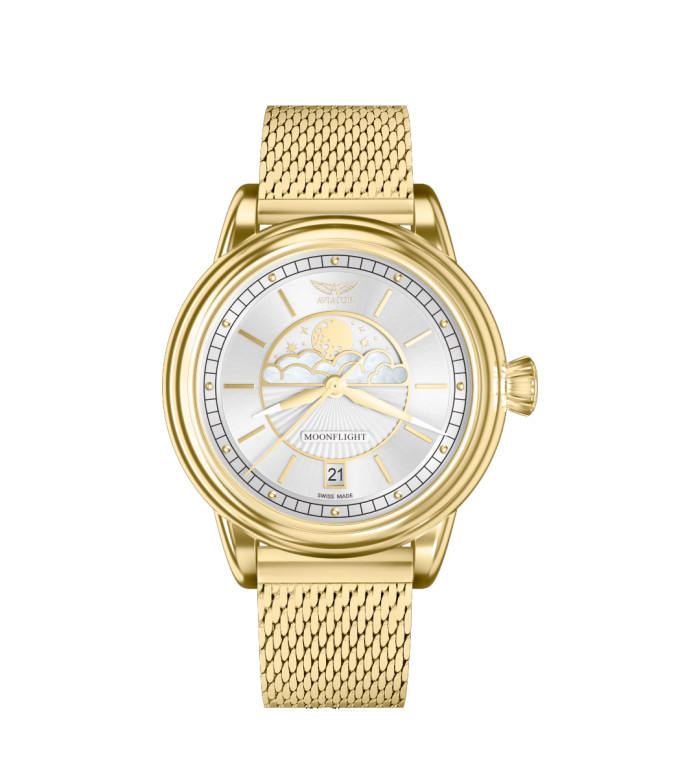 AVIATOR DOUGLAS MOONFLIGHT 36MM V.1.33.1.343.5