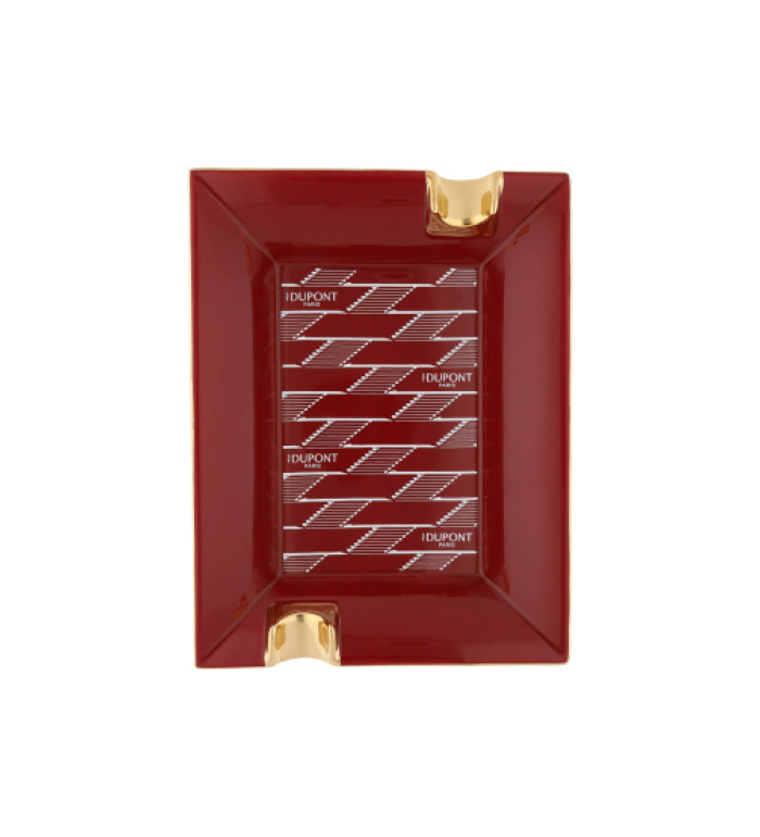 Пепелник S.T.Dupont Ashtray Porcelain Monogram 1872 Burgundy 6478