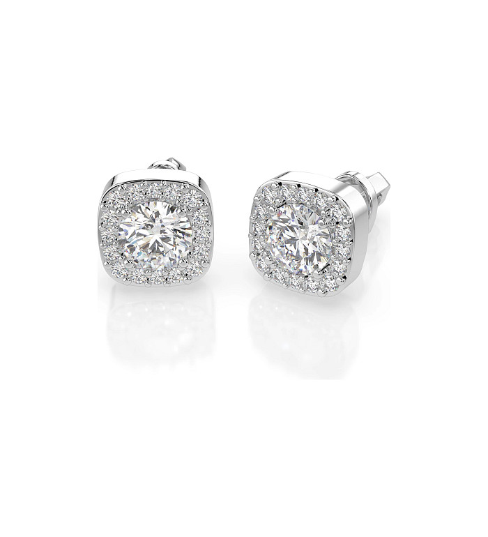 Златно бижу Cara обеци с диаманти 0.60+0.18 ct GIA сертификат K102-10152W