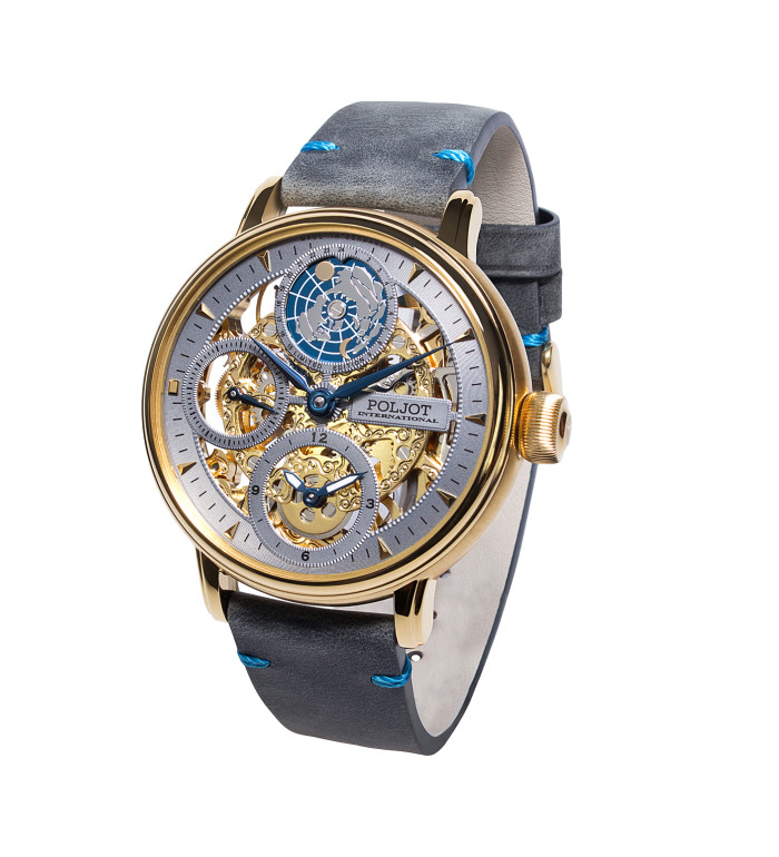 POLJOT INTERNATIONAL GLOBETROTTER HAND 43MM LIMITED EDITION 300PIECES 9730.2940653