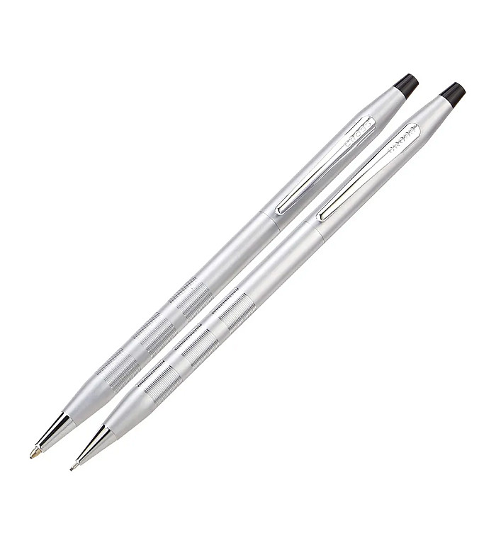 Комплект химикалка и молив Cross Classic Century Satin Chrome