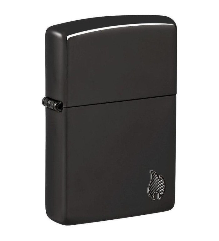 Zippo Armor® High Polish Black Flame Design запалка