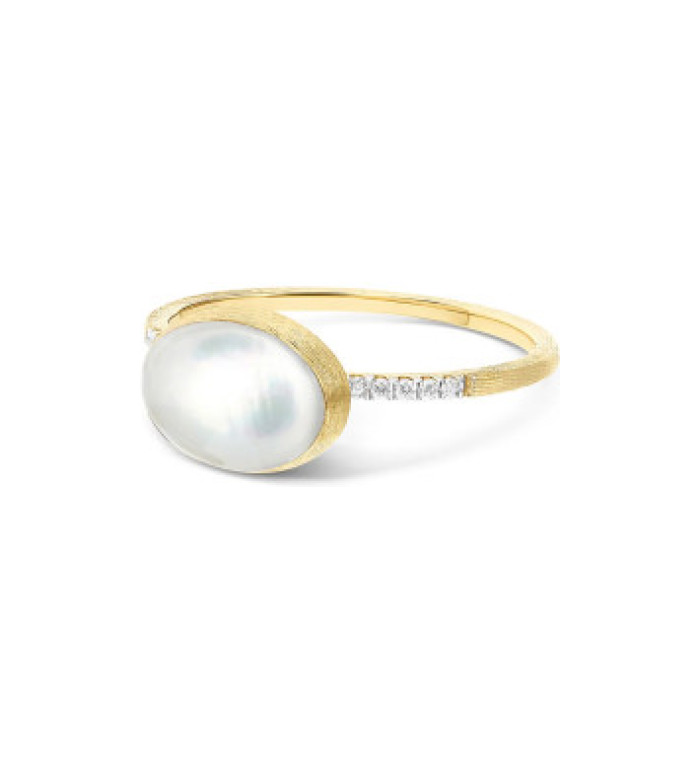 Nanis Boules Dolcevita Small пръстен планински кристал, седеф и димаманти AS15-609