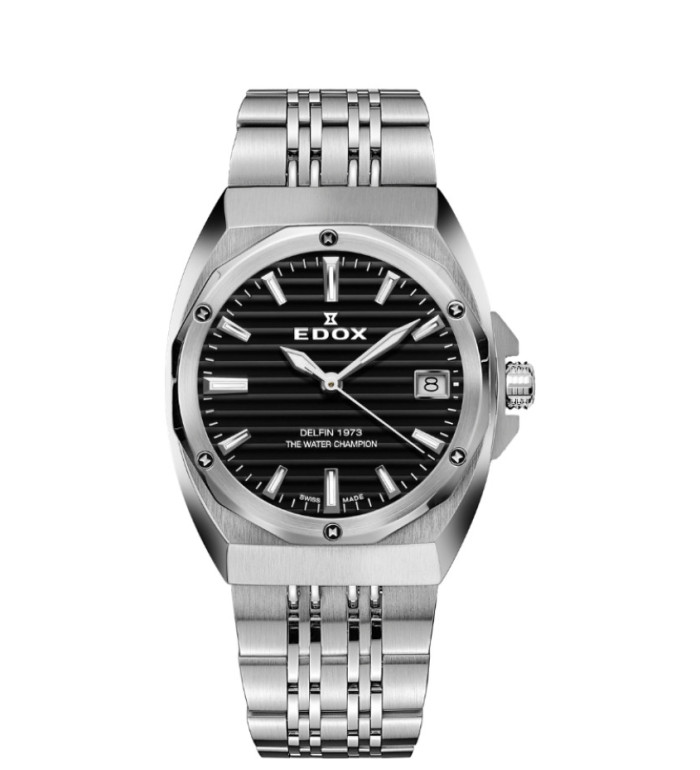 Edox Delfin 1973 Date 50504-3M-NIN