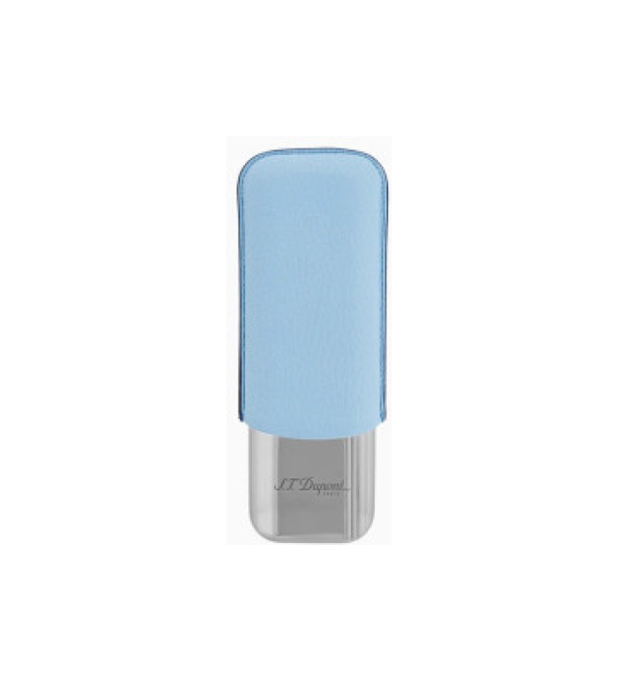 Калъф за 2 пури S.T.Dupont Turquoise Grained And Chrome Double Cigar Case 183264