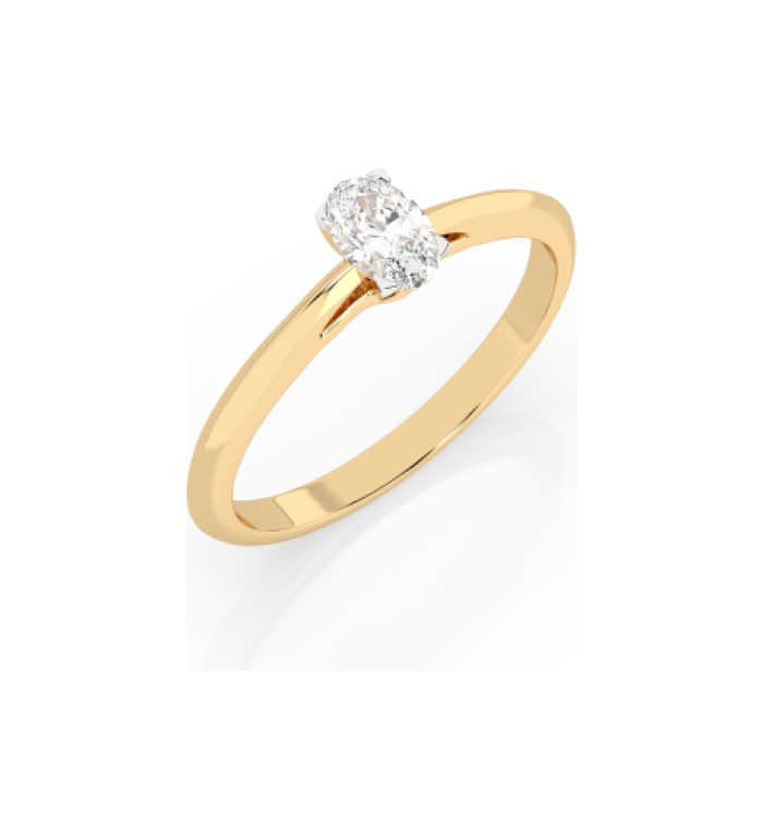 Cara пръстен с диамант 0.40 ct GIA сертификат K101-10190Y OV