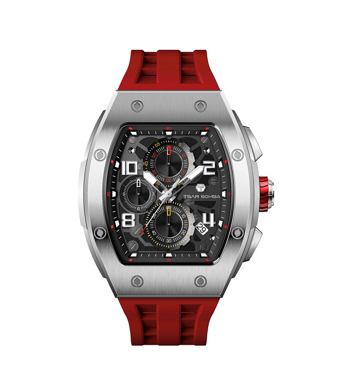TSAR BOMBA T-Elemental Silver Red TB8224Q-03