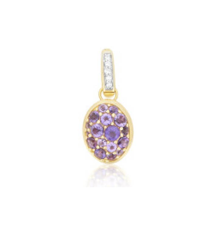 Nanis Boules Small висулка аметист, диаманти PS26-609