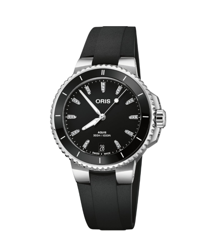 Oris Aquis Date Diamonds 733 7792 4194-07 4 19 64FC