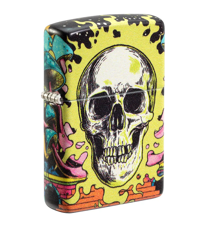 Zippo Glow In The Dark Skull Design запалка