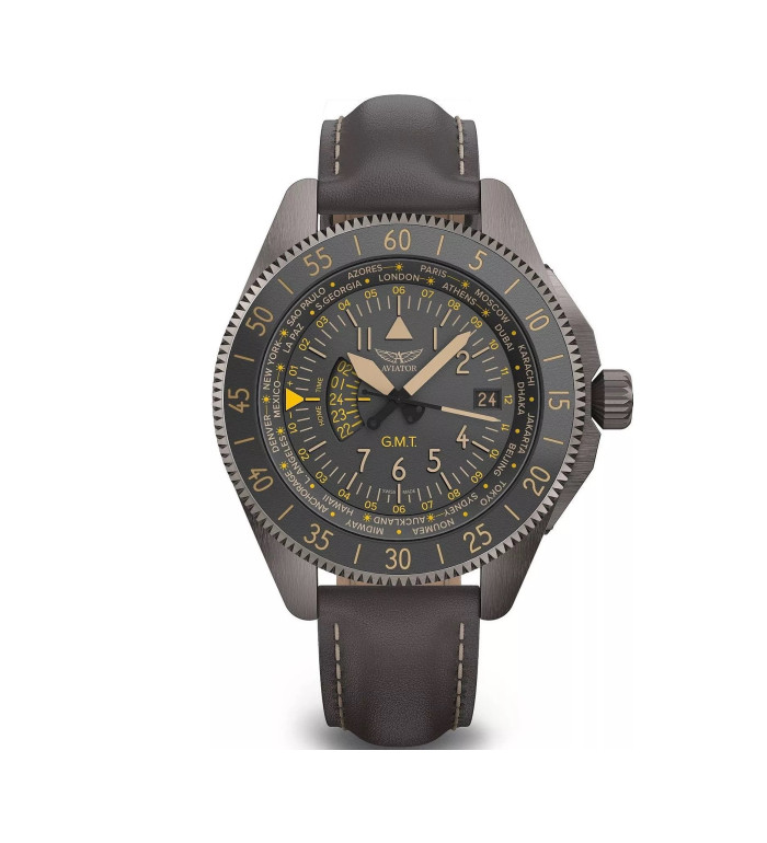 AVIATOR AIRACOBRA GMT 42.8MM V.1.37.7.305.4