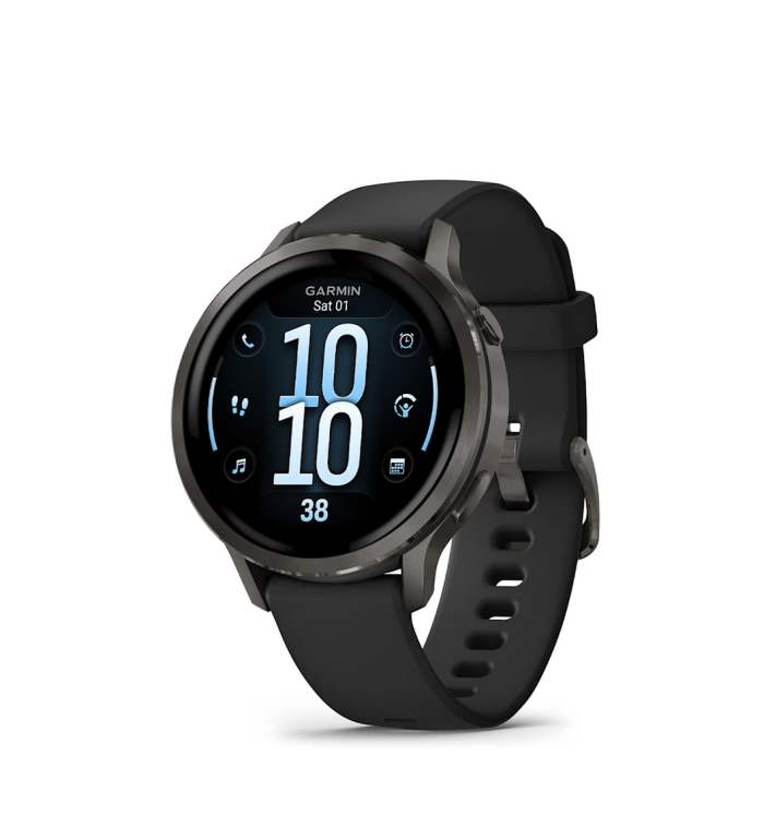 Garmin Venu 4 Slate с Black силиконова каишка 010-03013-02
